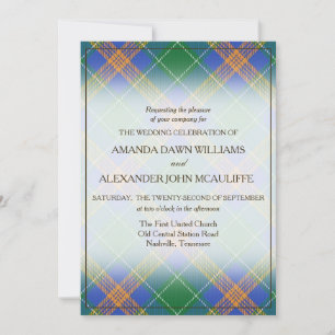 Tartan Beauty Clan MacAuliffe Irish Plaid