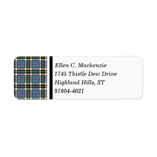Tartan bleu de robe de Thompson de clan