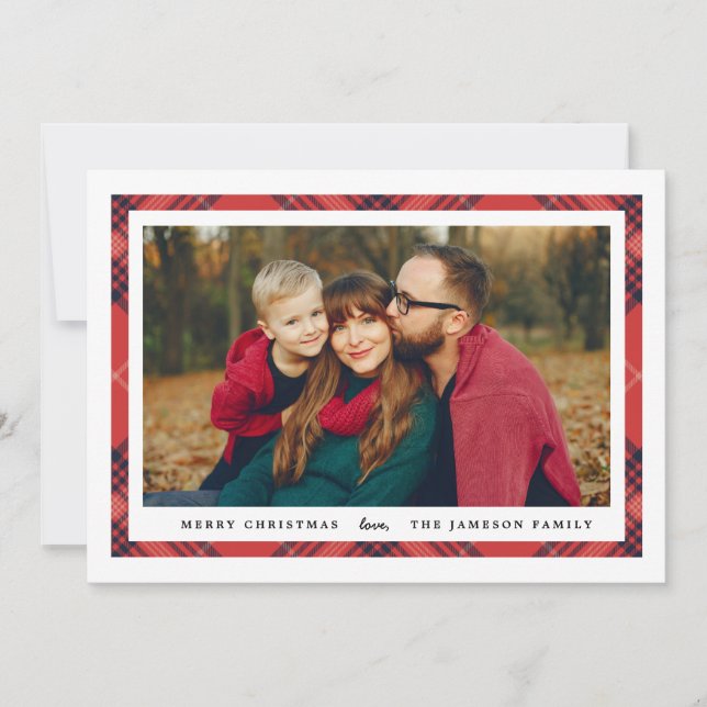 Tartan Border Carte photo (Devant)