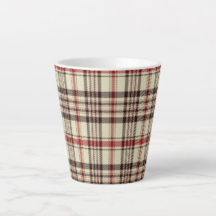 Tartan Brown Latte Mug