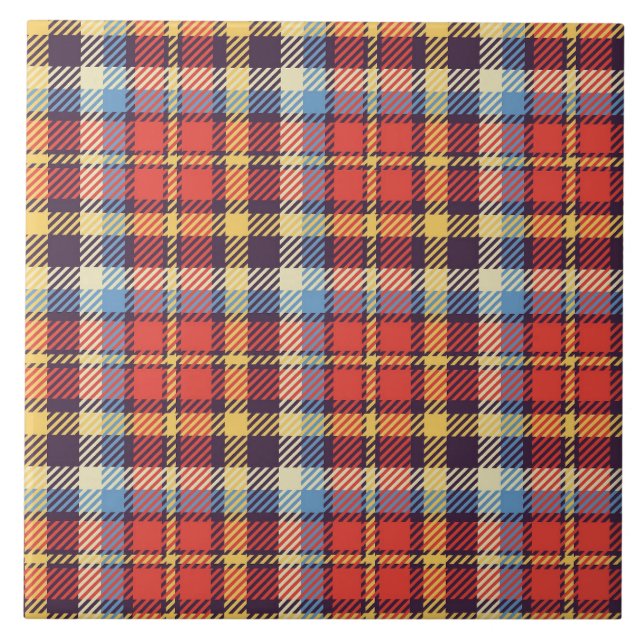 Tartan Ceramic Tile (Front)