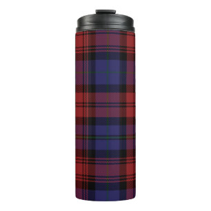 Tartan Clan MacLachlan Plaid Black Red Check Thermal Tumbler