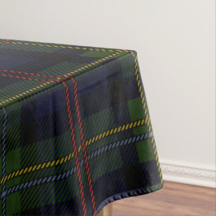 Tartan Clan Malcolm Plaid Holiday Chequered Tablecloth