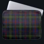 Tartan Clan Malcolm Plaid Olive Green Purple Check Laptop Sleeve<br><div class="desc">Clan Malcolm plaid tartan print check design laptop sleeve for anyone who loves classic and elegant cover for their treasured accessories. Perfect gift for family reunions, or other special gift giving occasions. TIP: Combine this laptop sleeve with our matching tie, socks, can cooler, and iPhone case to form the ultimate...</div>