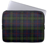 Tartan Clan Malcolm Plaid Olive Green Purple Check