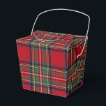Tartan Clan Stewart Plaid Red Green Check Party Favor Box<br><div class="desc">Complete your gifting needs with this cute plaid clan Stewart tartan pattern favour box for any special occasion including birthdays,  anniversaries,  holidays</div>