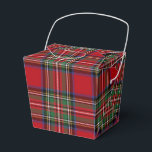Tartan Clan Stewart Plaid Red Green Check Party Favor Box<br><div class="desc">Complete your gifting needs with this cute plaid clan Stewart tartan pattern favour box for any special occasion including birthdays,  anniversaries,  holidays</div>