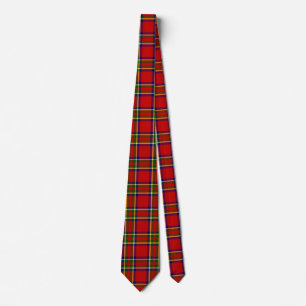 Tartan Classic Style Red and Green Plaid Neck Tie