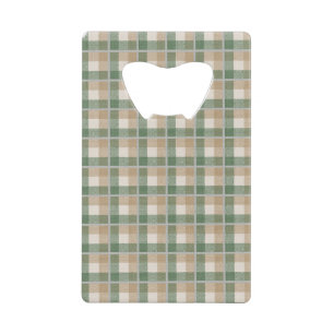 Tartan Credit Card Bottle Opener
