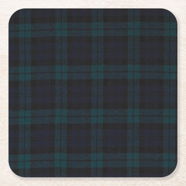 Tartan Custom Square Coasters (Front)