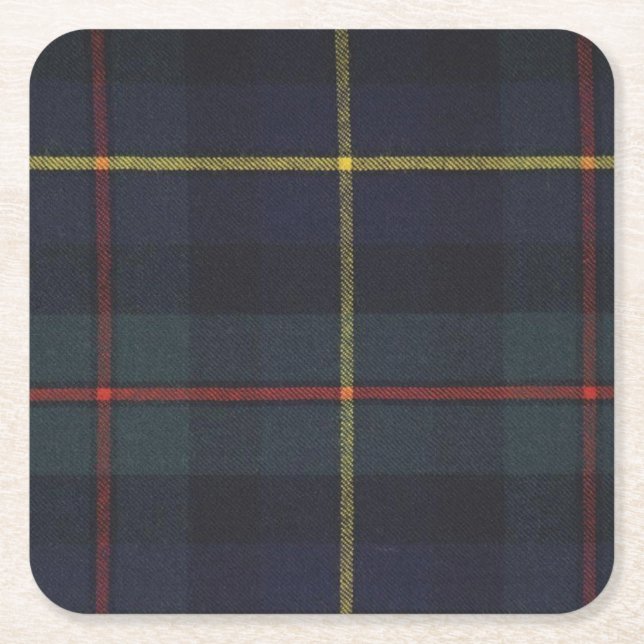 Tartan Custom Square Coasters (Front)