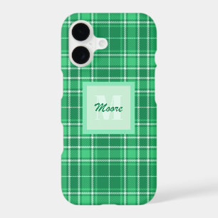Tartan - Dark Green with Lighter Green Shades Case