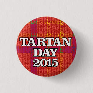 Tartan Day 2015 mini-button 1 Inch Round Button