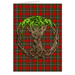 Tartan de Gillespie de clan et arbre de la vie