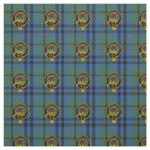 Tartan de Keith de clan et tissu antiques de crêt