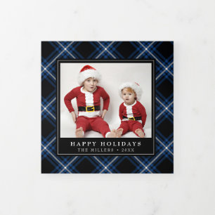 Tartan de la marine a planifié Noël triple Carte p