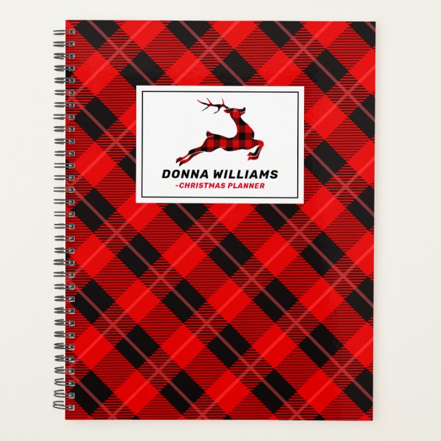 Tartan de Noël et cerf de Noël (Devant)
