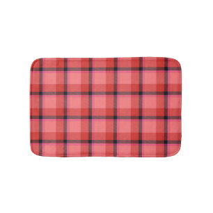 Tartan Design Bath Mat