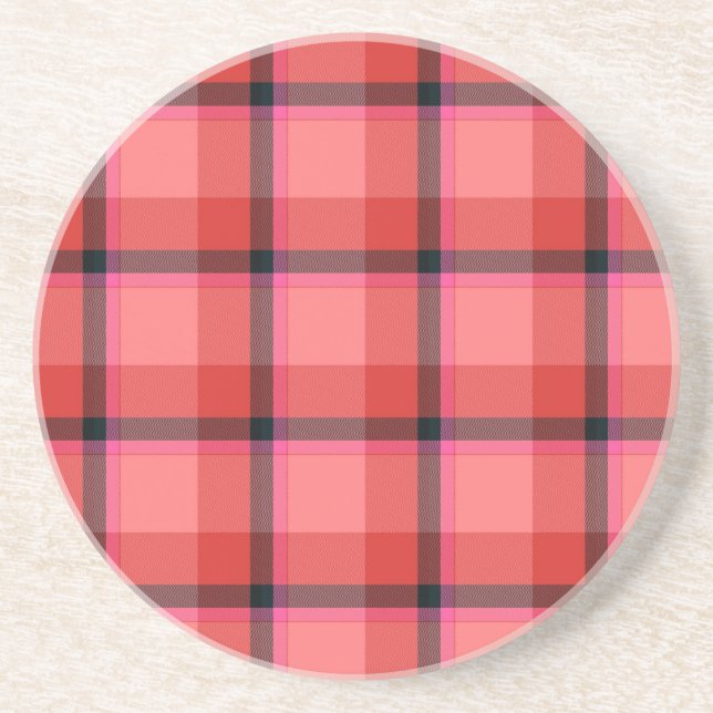 Tartan Design Coaster (Front)