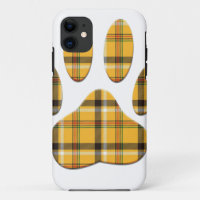 Tartan Dog Paw Print