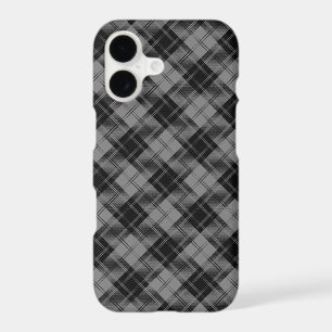 Tartan Douglas Gris Foncé Noir Gris