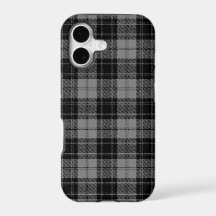 tartan Douglas noir gris carreaux