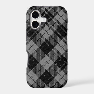 tartan Douglas noir gris carreaux