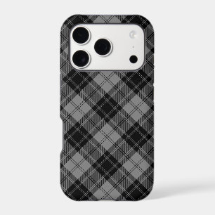 tartan Douglas noir gris carreaux