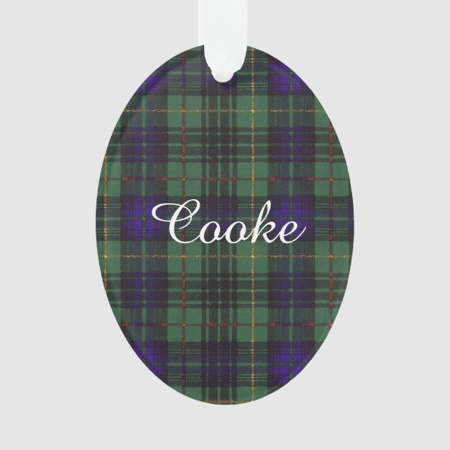 Tartan écossais de kilt de plaid de clan de Cooke (devant)