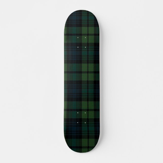 Tartan Fabric 7 3/4" Skateboard Deck (Front)