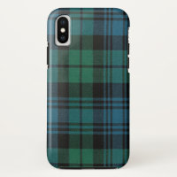 Tartan Fabric Coque-Mate Tough iPhone X Coque