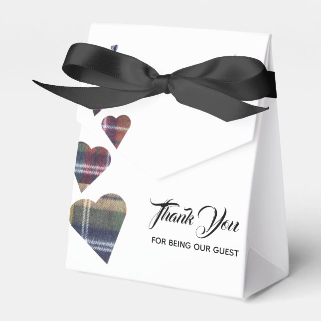Tartan Favour Box (Front Side)