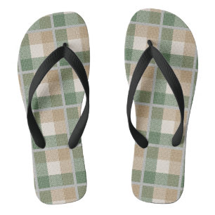 Tartan Flip Flops
