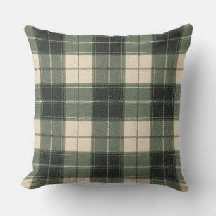 Tartan Flocon de Neige Coussin de Jet   Confortabl