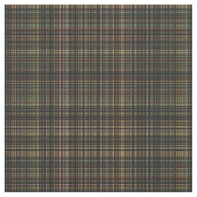 Tartan foncé (Plaid) Tissu personnalisé (Fermer)