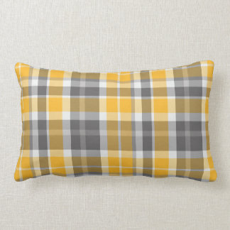 Tartan gold Lumbar Throw Lumbar Pillow