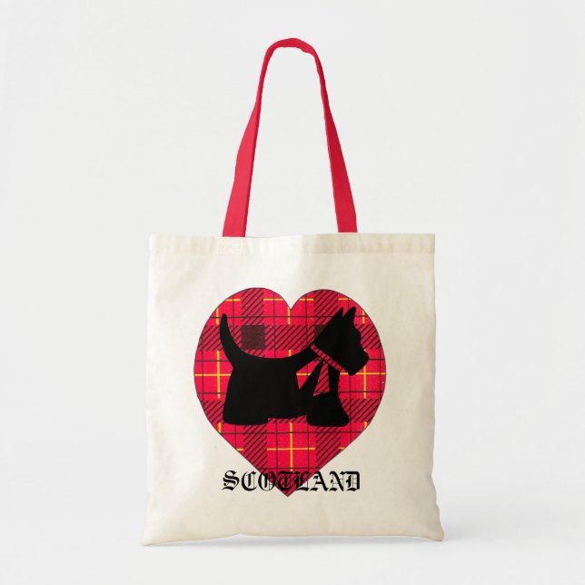 Tartan Heart Scottie Bag (Front)