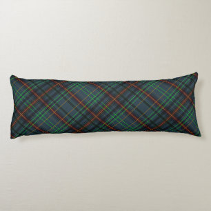 Tartan in blue, orange, green... body pillow