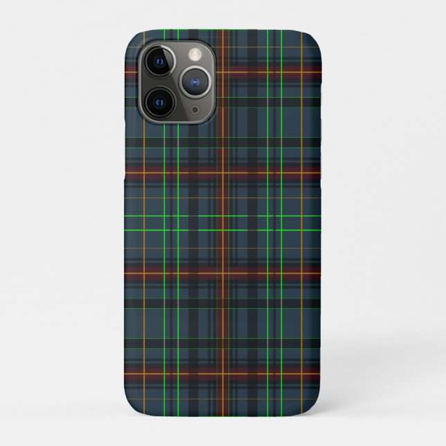 Tartan in blue, orange, green... Case-Mate iPhone case (Back)