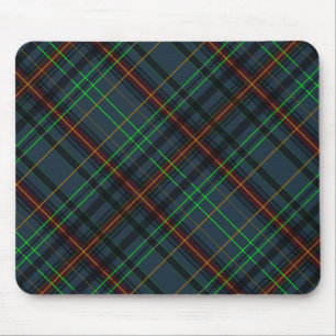 Tartan in blue, orange, green... mouse pad