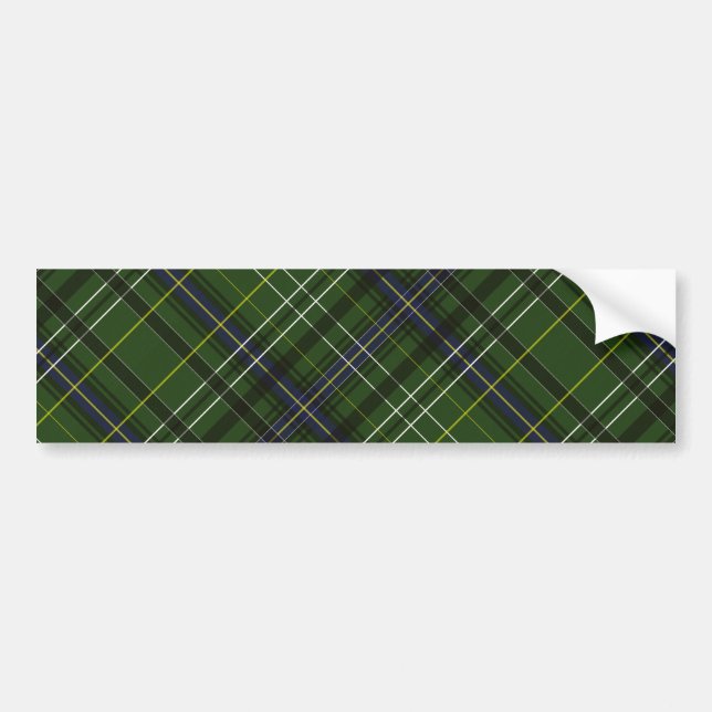 Tartan in green bumper sticker (Front)