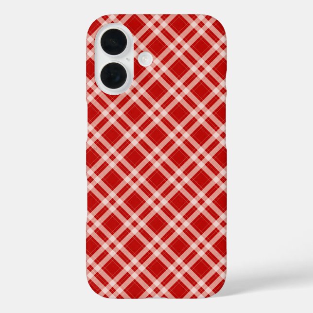 Tartan in red Case-Mate iPhone case (Back)