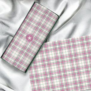 Tartan - Ivory-Rose Pink-Emerald Green Tissue Paper