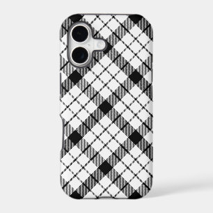 tartan MacFarlane noir blanc carreaux