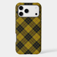 tartan MacLeod jaune carreaux noir