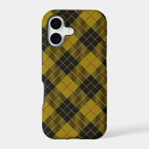 tartan MacLeod jaune carreaux noir