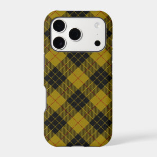 tartan MacLeod jaune carreaux noirs