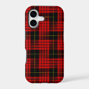 Tartan MacQueen Rouge et Noir carreauté