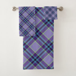 Tartan mauve plaid 1 dans les tons lavande et bleu