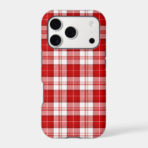 tartan Menzies rouge blanc carreaux